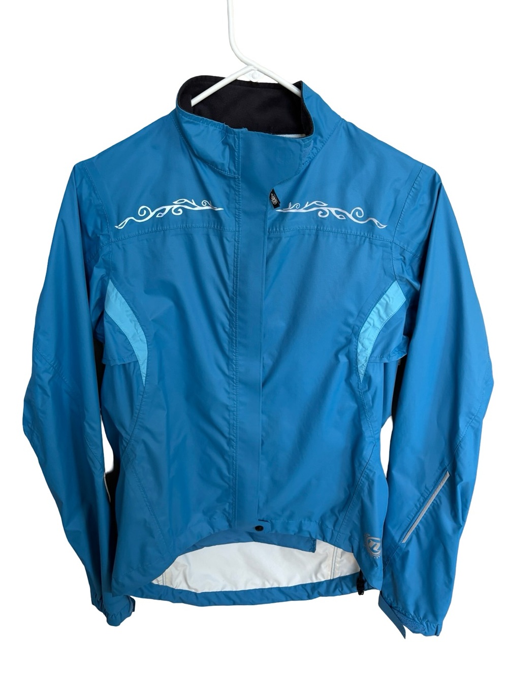 Novara Women’s Blue Reflective Cycling Jacket Sz S